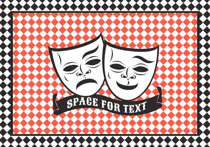 Free Vector Comedy und Tragödie Theater Maske
