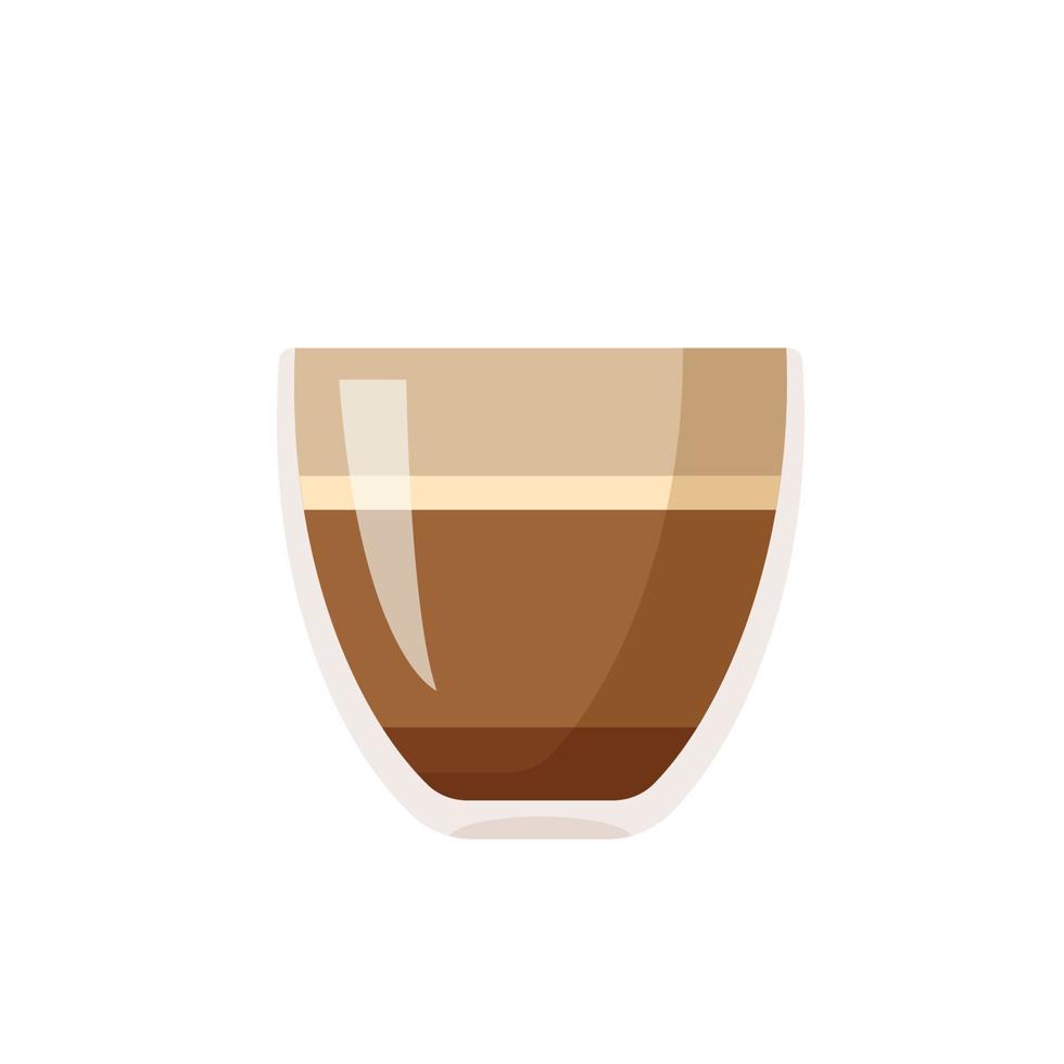 Heißer Kaffeebecher-Vektor. beliebte Getränkekarte im Café zum Aufwachen am Morgen vektor