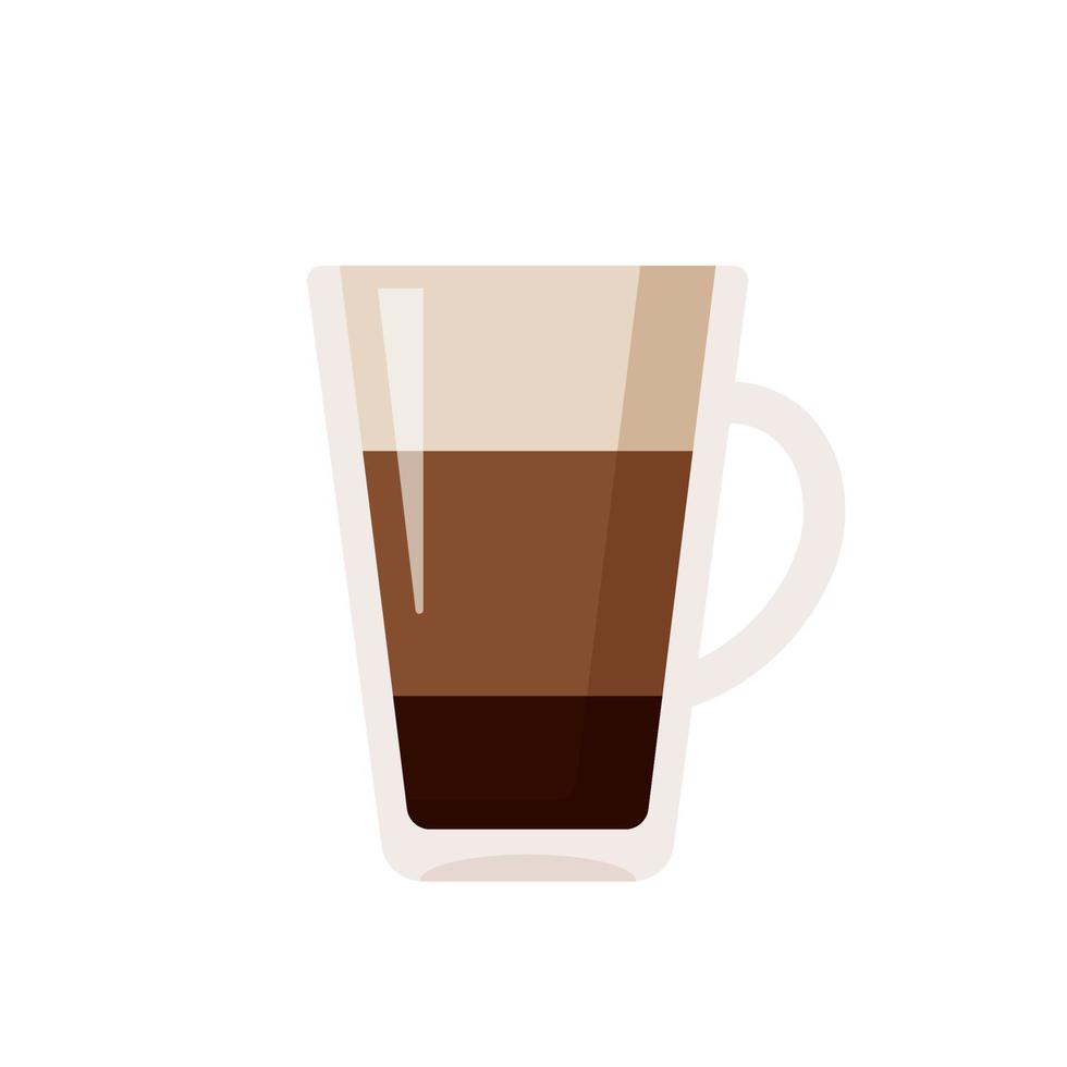 Heißer Kaffeebecher-Vektor. beliebte Getränkekarte im Café zum Aufwachen am Morgen vektor