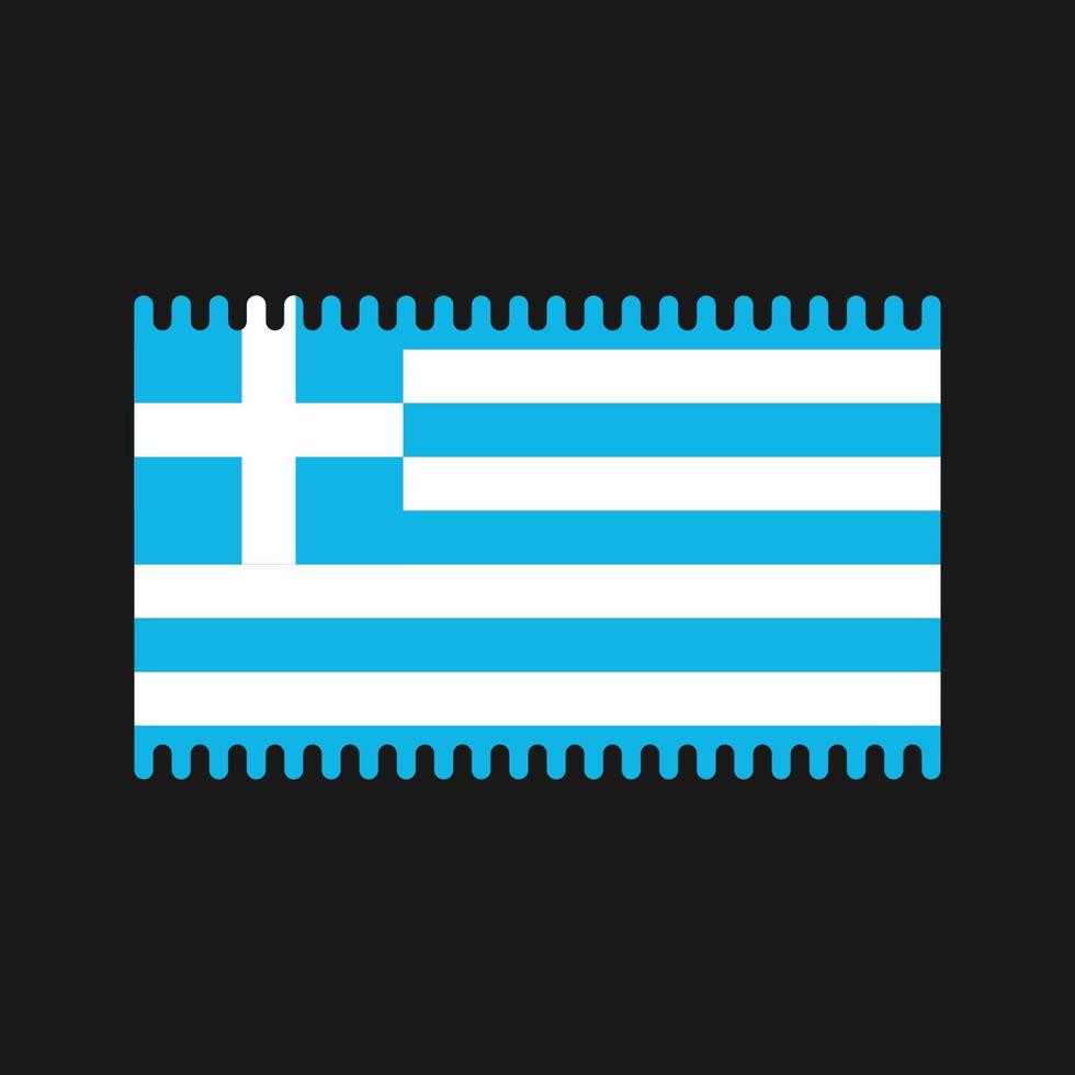 Vektor der griechischen Flagge. Nationalflagge