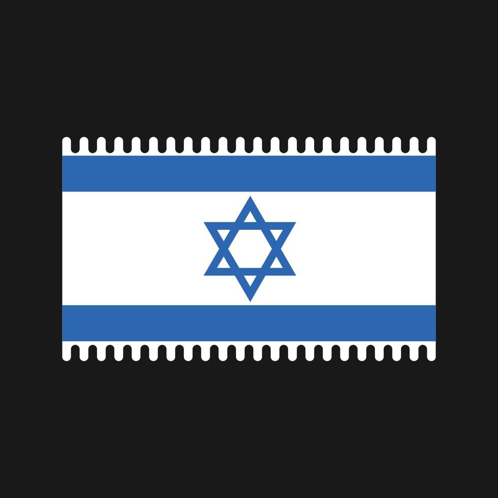 Vektor der israelischen Flagge. Nationalflagge