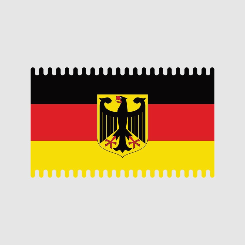 deutschland flaggenvektor. Nationalflagge vektor