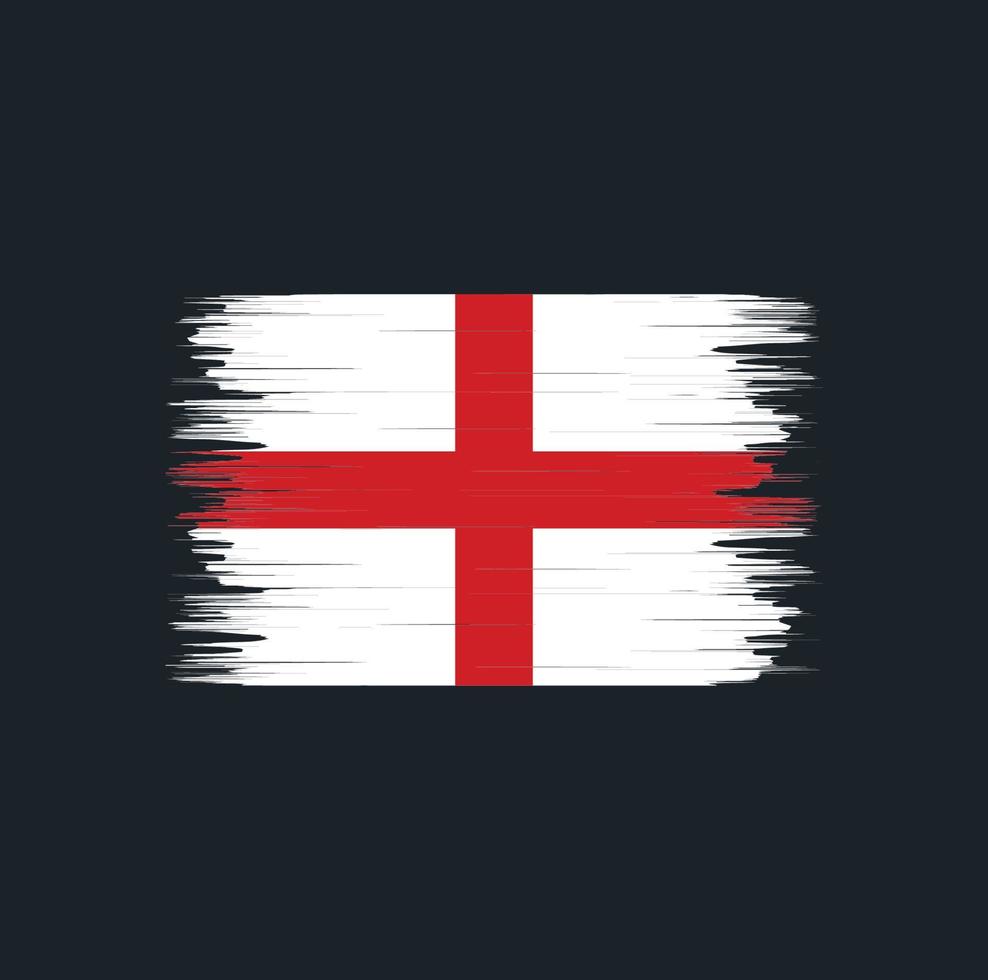 England-Flagge-Pinsel. Nationalflagge vektor