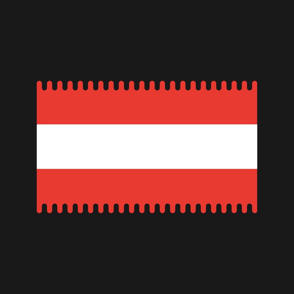 Vektor der österreichischen Flagge. Nationalflagge
