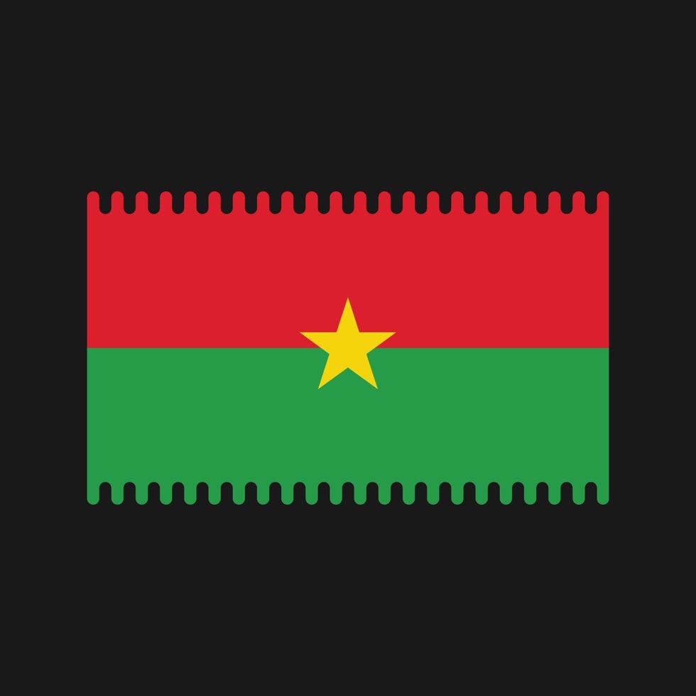 burkina faso flagga vektor. National flagga vektor