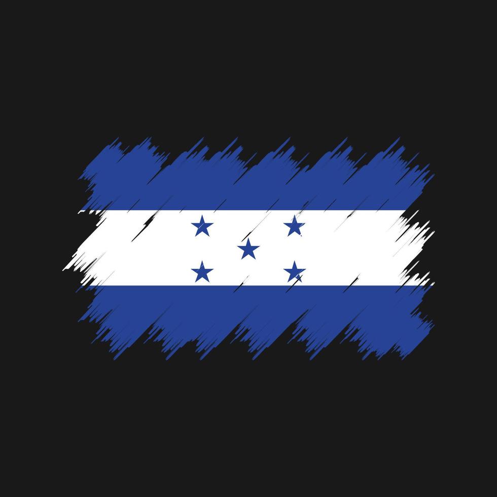 honduras flaggborste. National flagga vektor