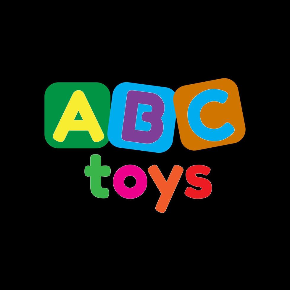 ABC Toys Logo für Spielzeugladen vektor