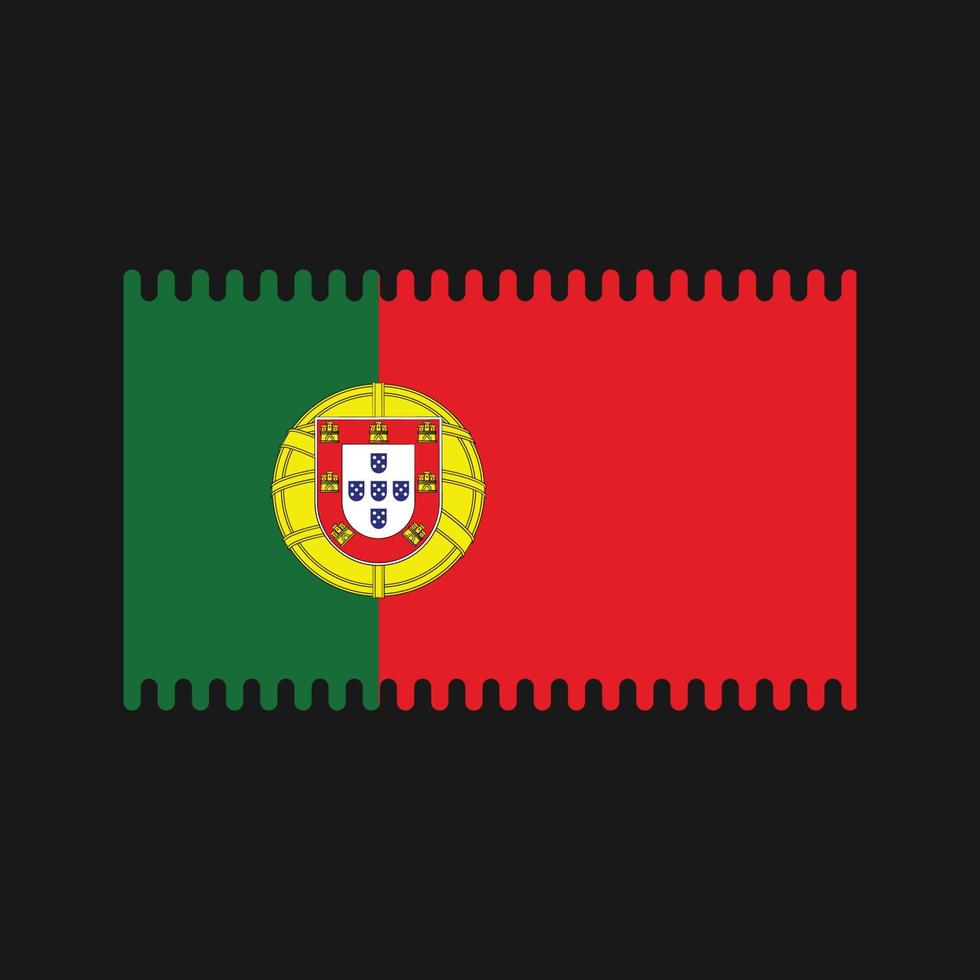 Portugal flagga vektor. National flagga vektor