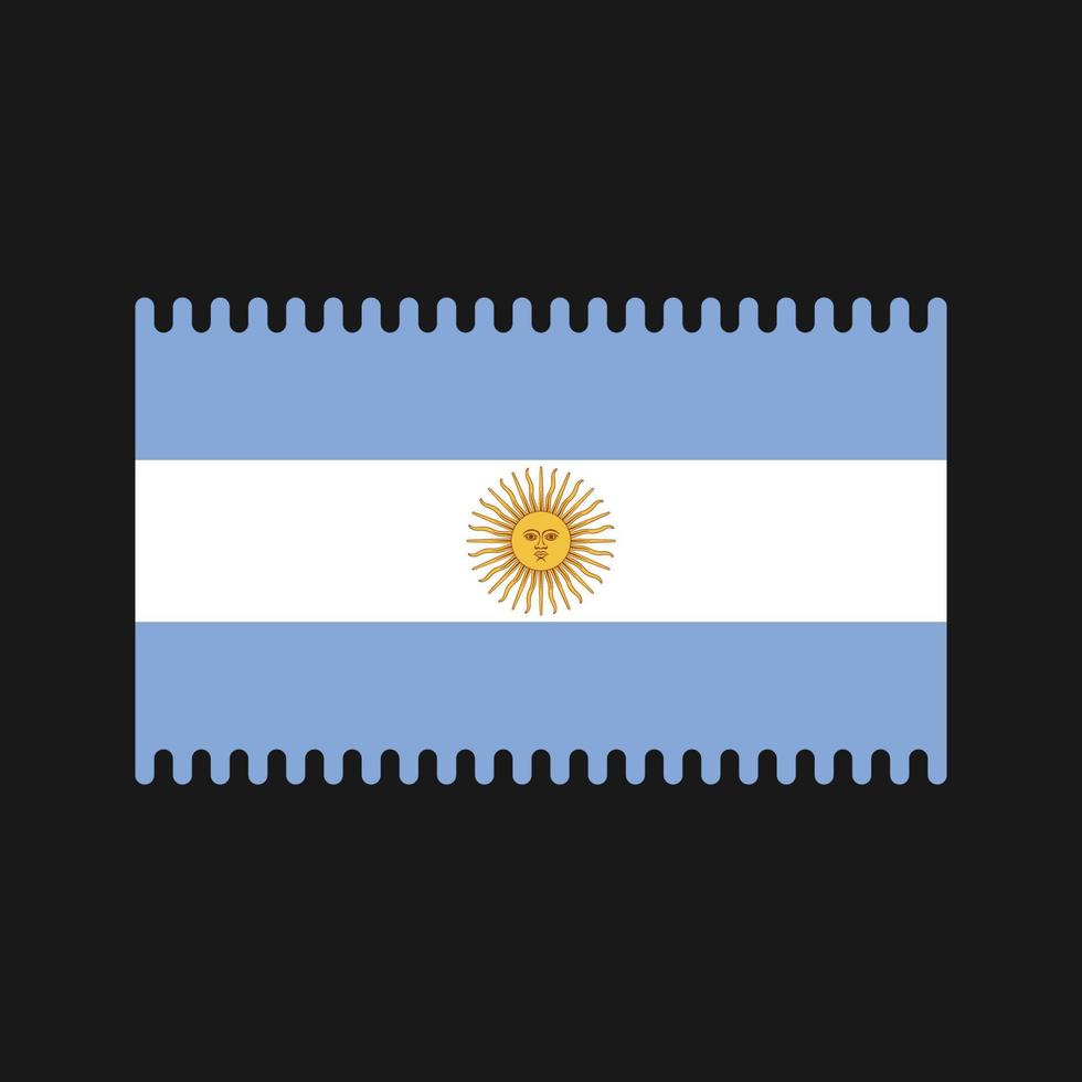 argentina flagga vektor. National flagga vektor