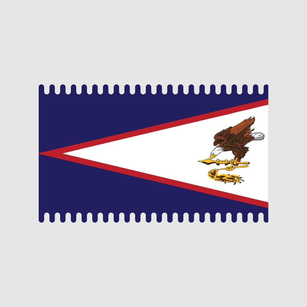 amerikansk samoa flagga vektor. National flagga vektor