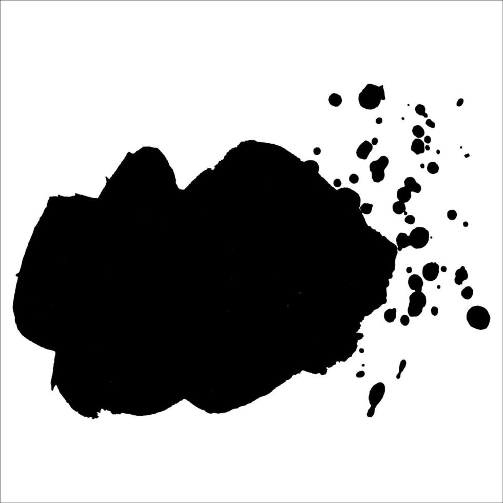 abstrakt svart bläckfläck bakgrund. vektor illustration. grunge textur för kort och flygblad design.