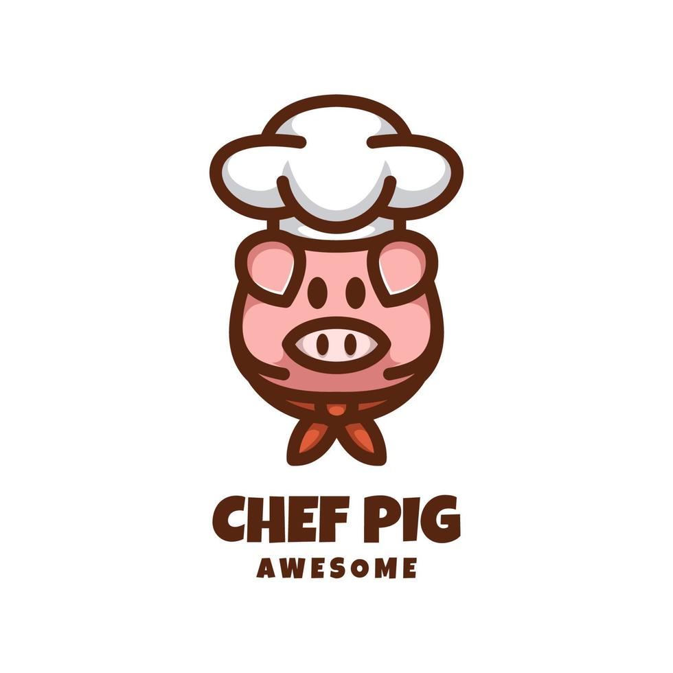 illustration vektorgrafik av kock gris, bra för logotyp design vektor