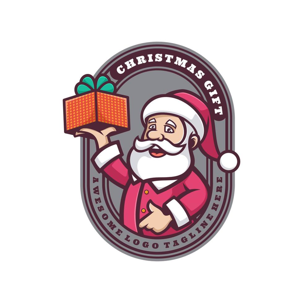 Illustrationsvektorgrafik des Weihnachtsgeschenks, gut für Logodesign vektor