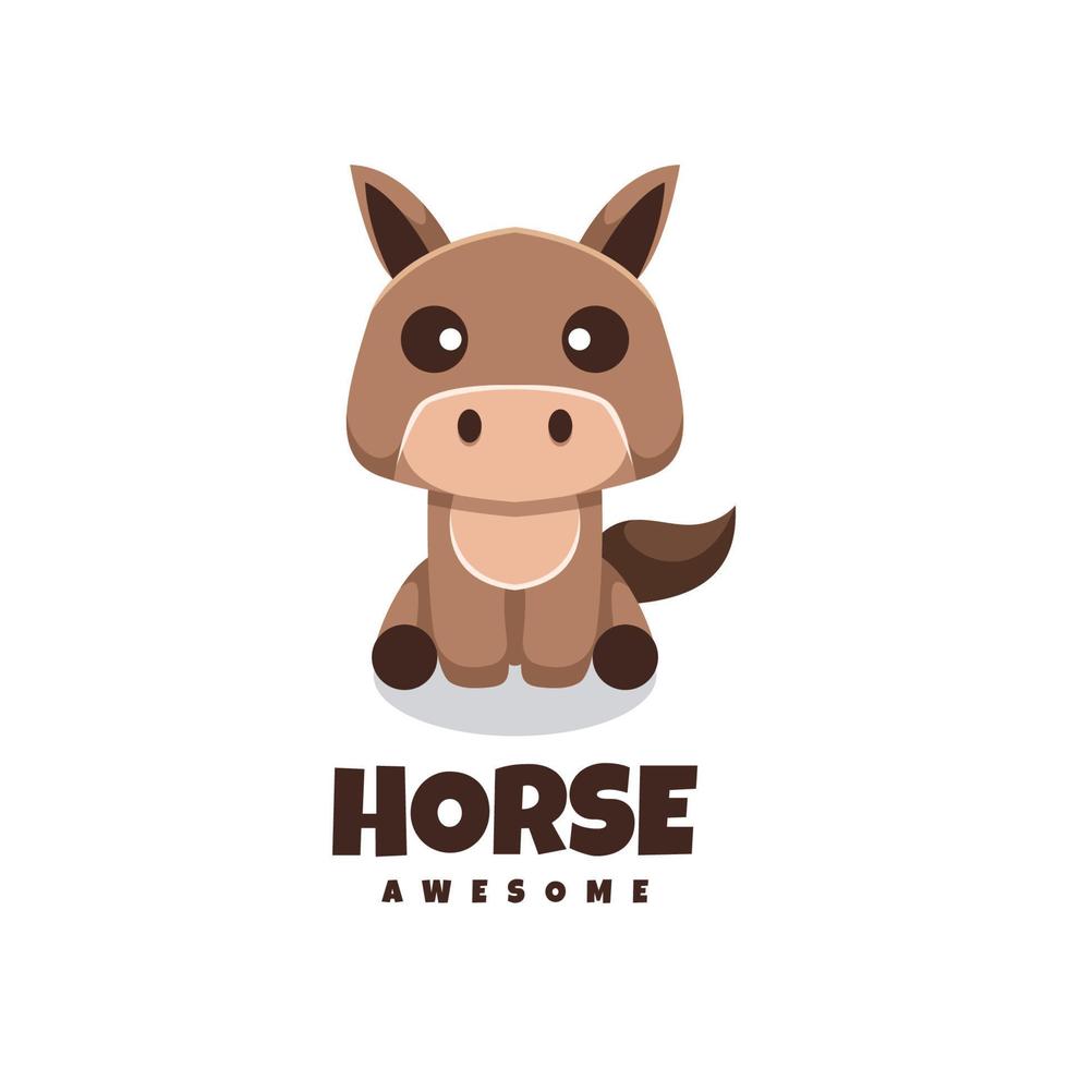 illustration vektorgrafik av häst, bra för logotypdesign vektor
