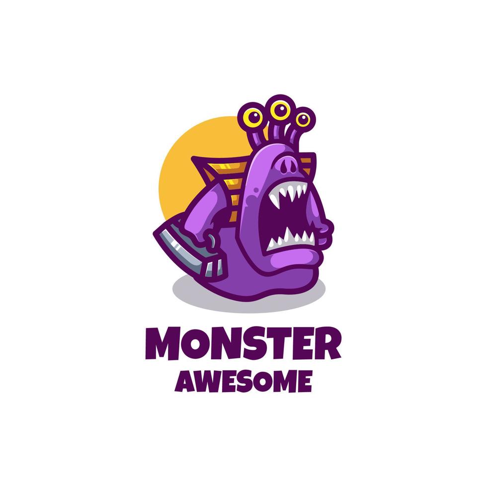 Illustrationsvektorgrafik des Monsters, gut für Logodesign vektor