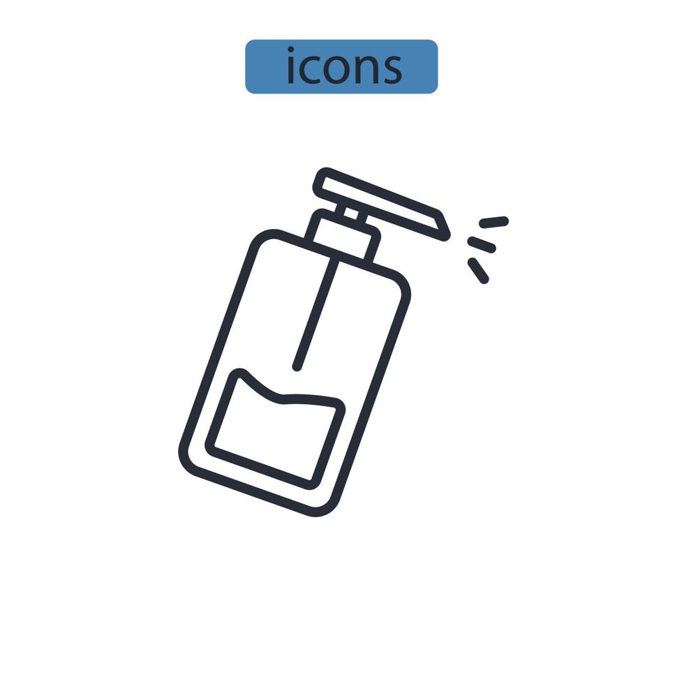 desinfektion ikoner symbol vektorelement för infographic webben vektor