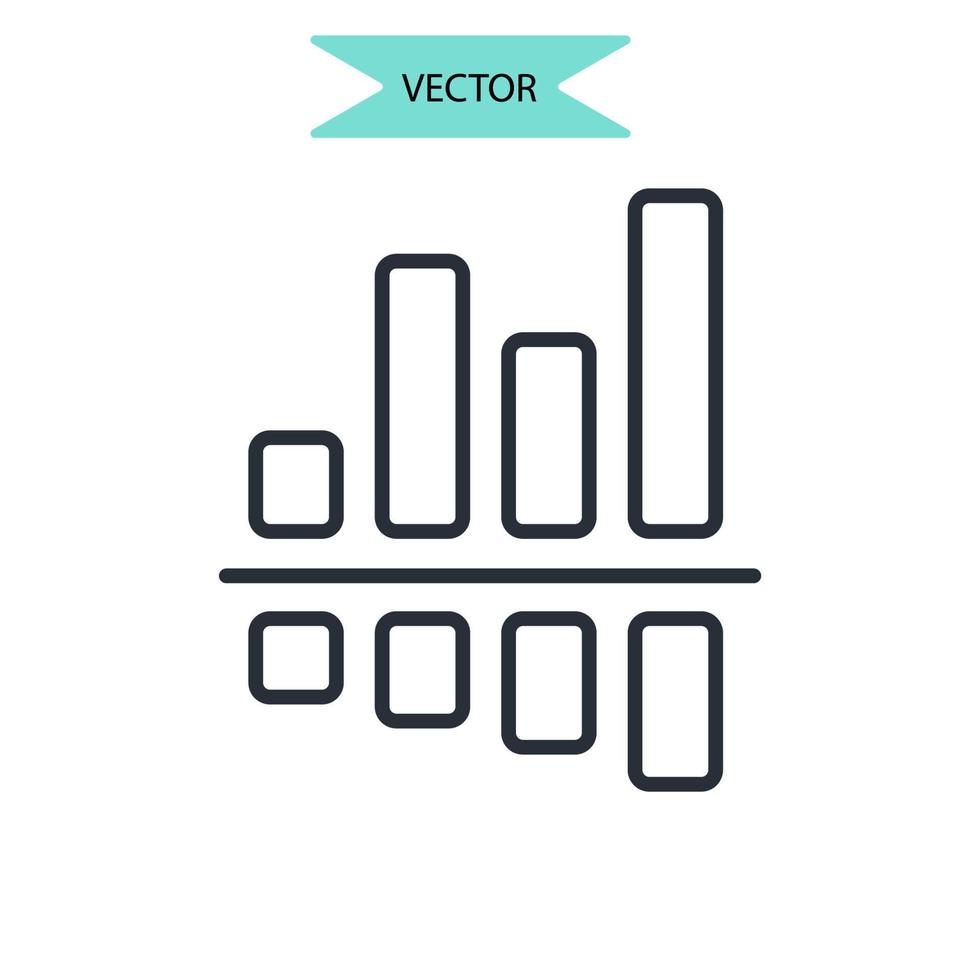 SWOT-Analyse-Symbole Symbolvektorelemente für Infografik-Web vektor