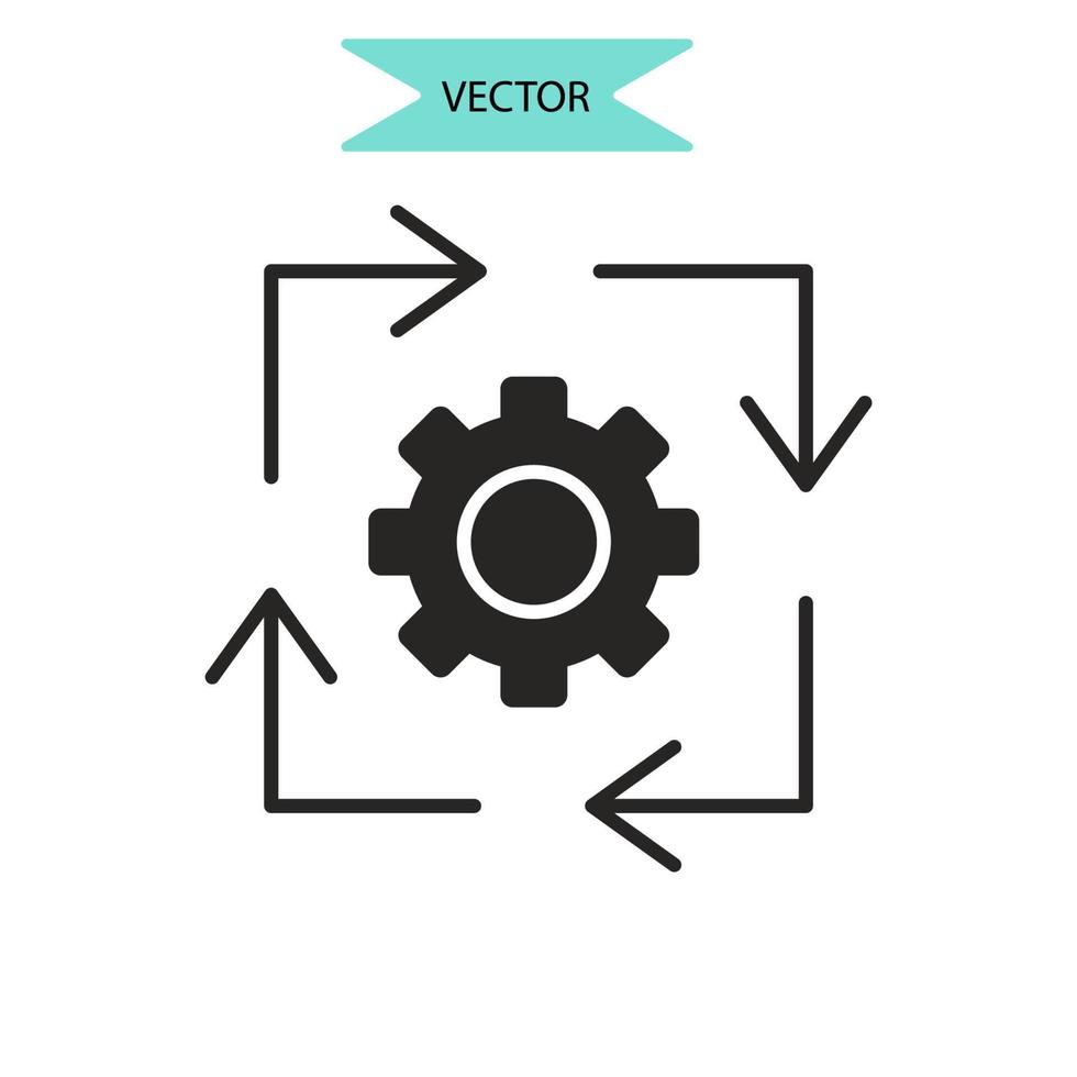 operativa ikoner symbol vektorelement för infographic webben vektor