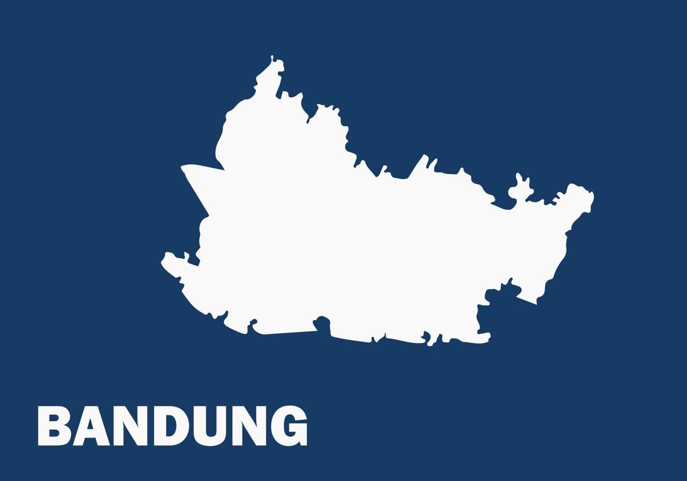 Karte von bandung vektor