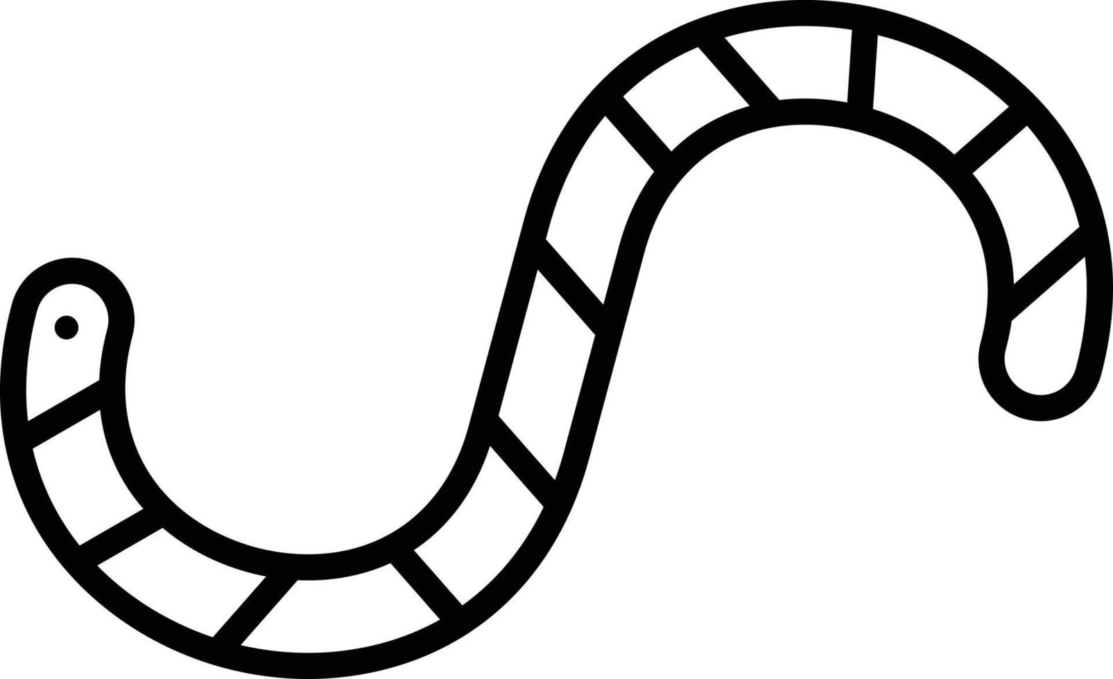 Wurm-Gliederungssymbol vektor