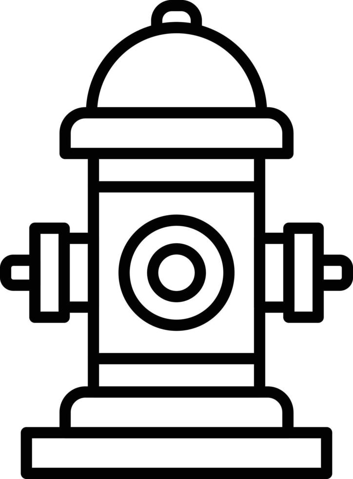 Hydranten-Gliederungssymbol vektor