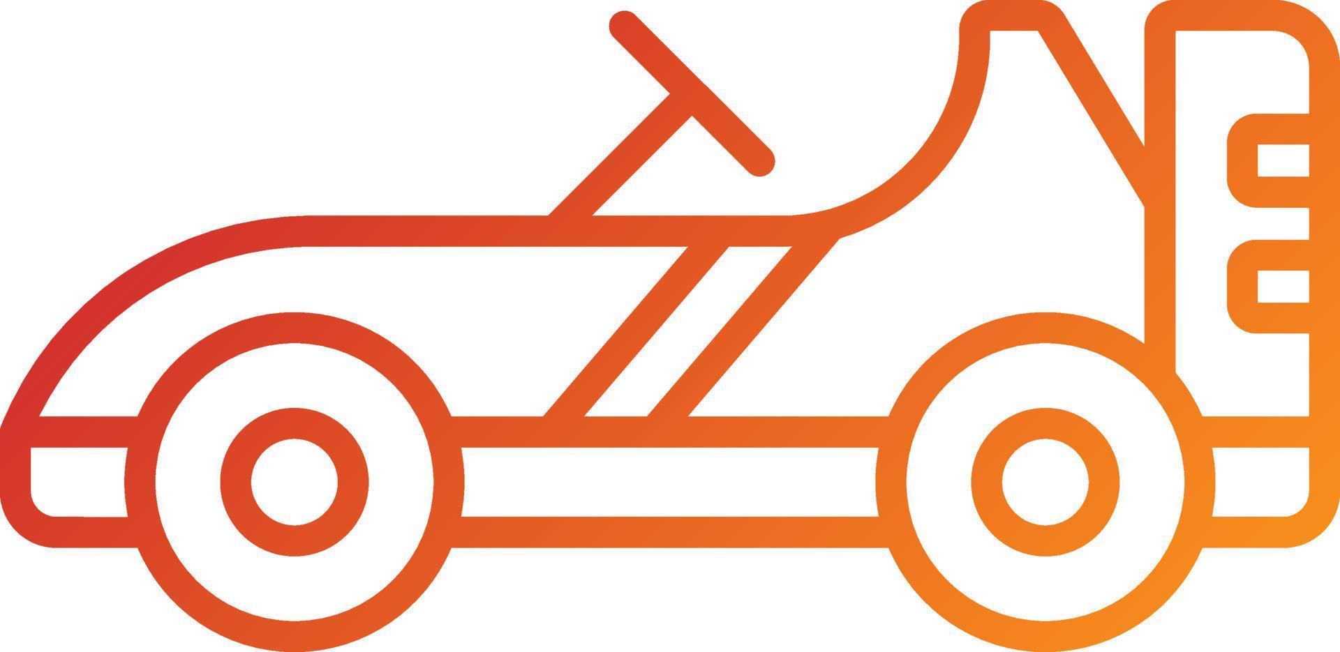 Go-Kart-Icon-Stil vektor