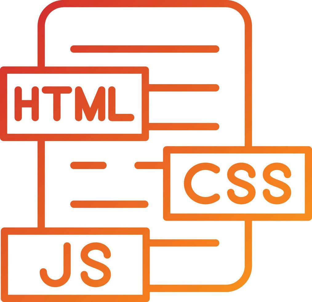 html js css-ikonstil vektor