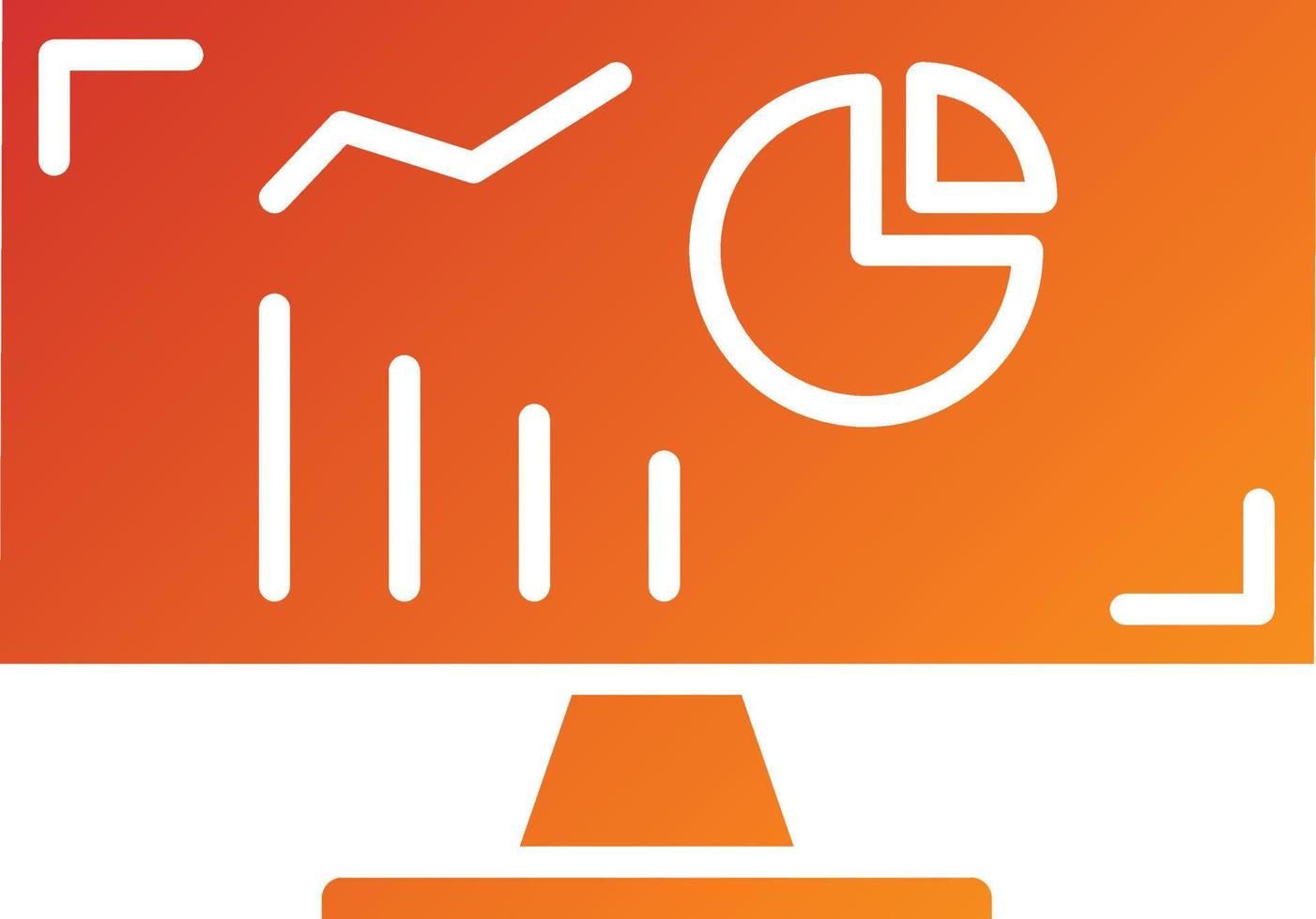 Symbolstil für Marktstatistiken vektor