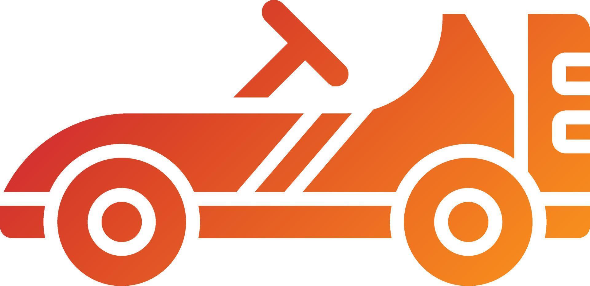 Go-Kart-Icon-Stil vektor