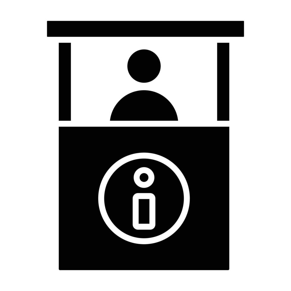 Infokiosk-Icon-Stil vektor