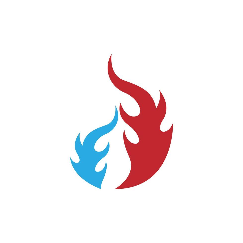 Flamme, Feuer-Symbol-Logo-Illustration vektor