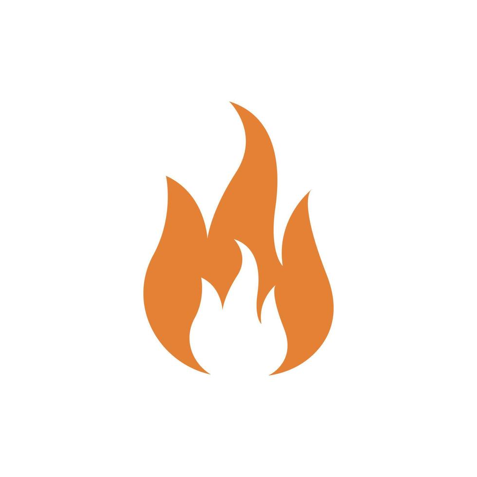 Flamme, Feuer-Symbol-Logo-Illustration vektor