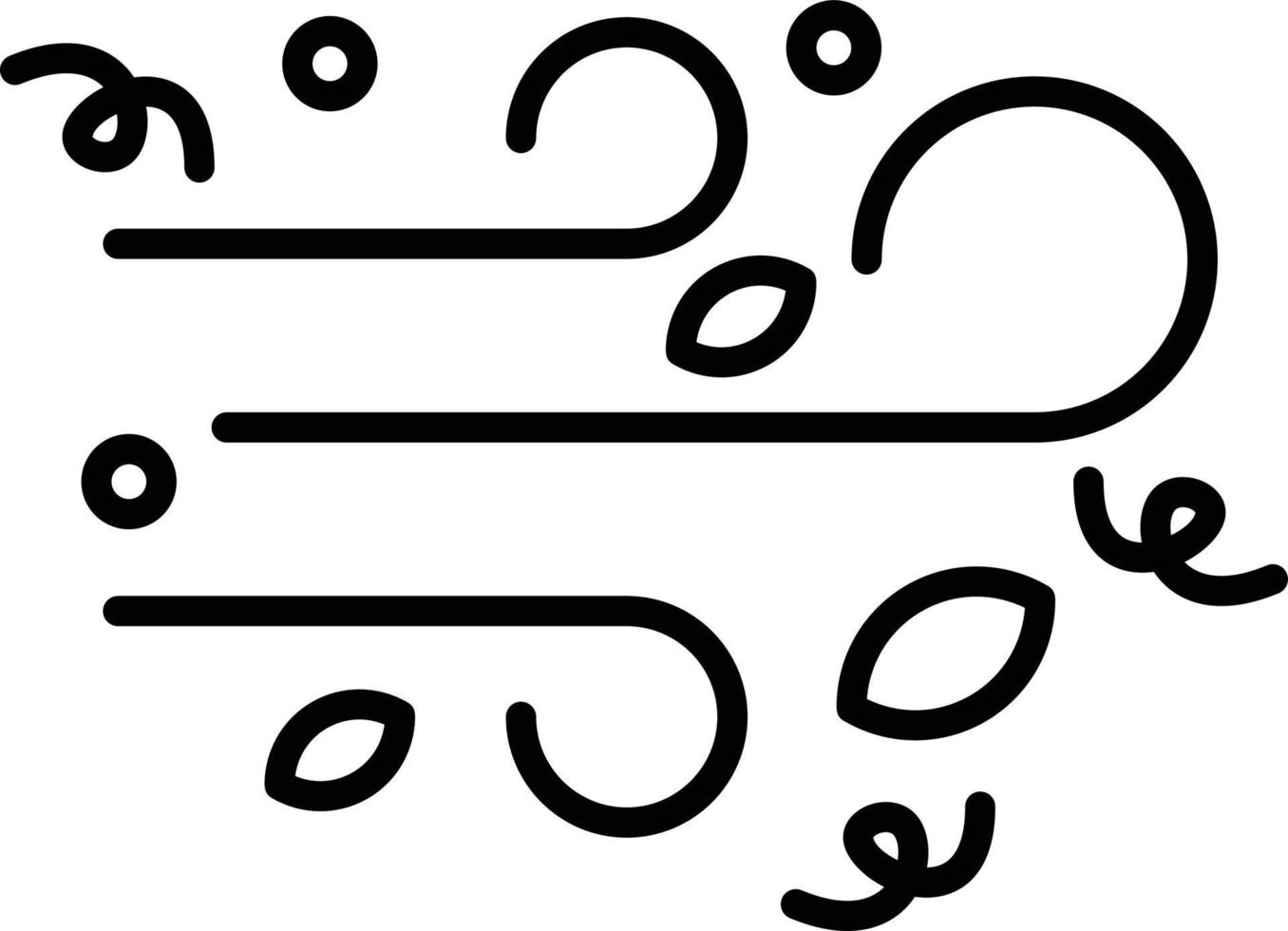 Windumriss-Symbol vektor