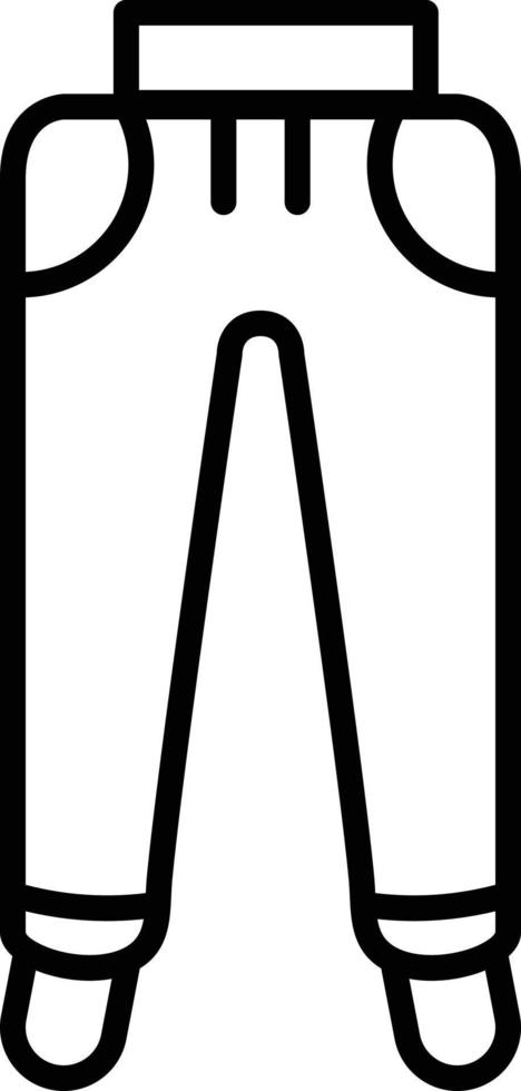 Symbol für die Umrisse des Trainingsanzugs vektor