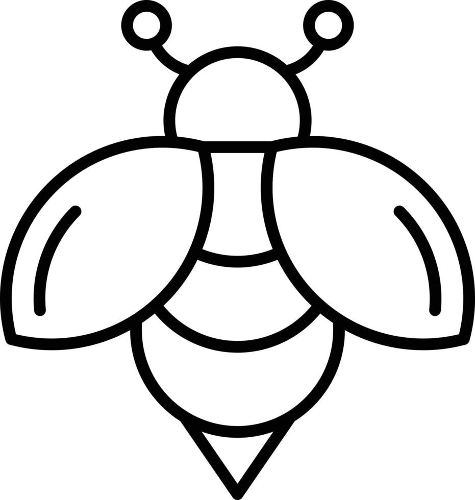 Bienenumriss-Symbol vektor