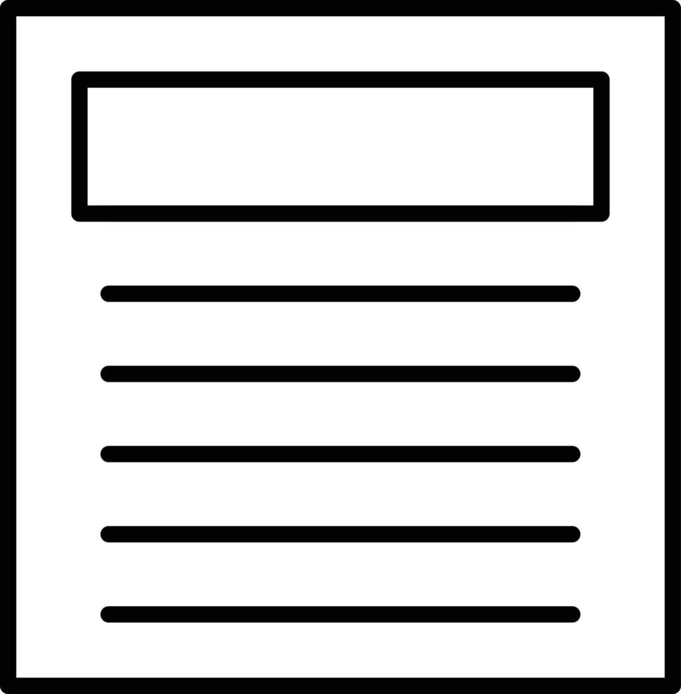 Blog-Gliederungssymbol vektor