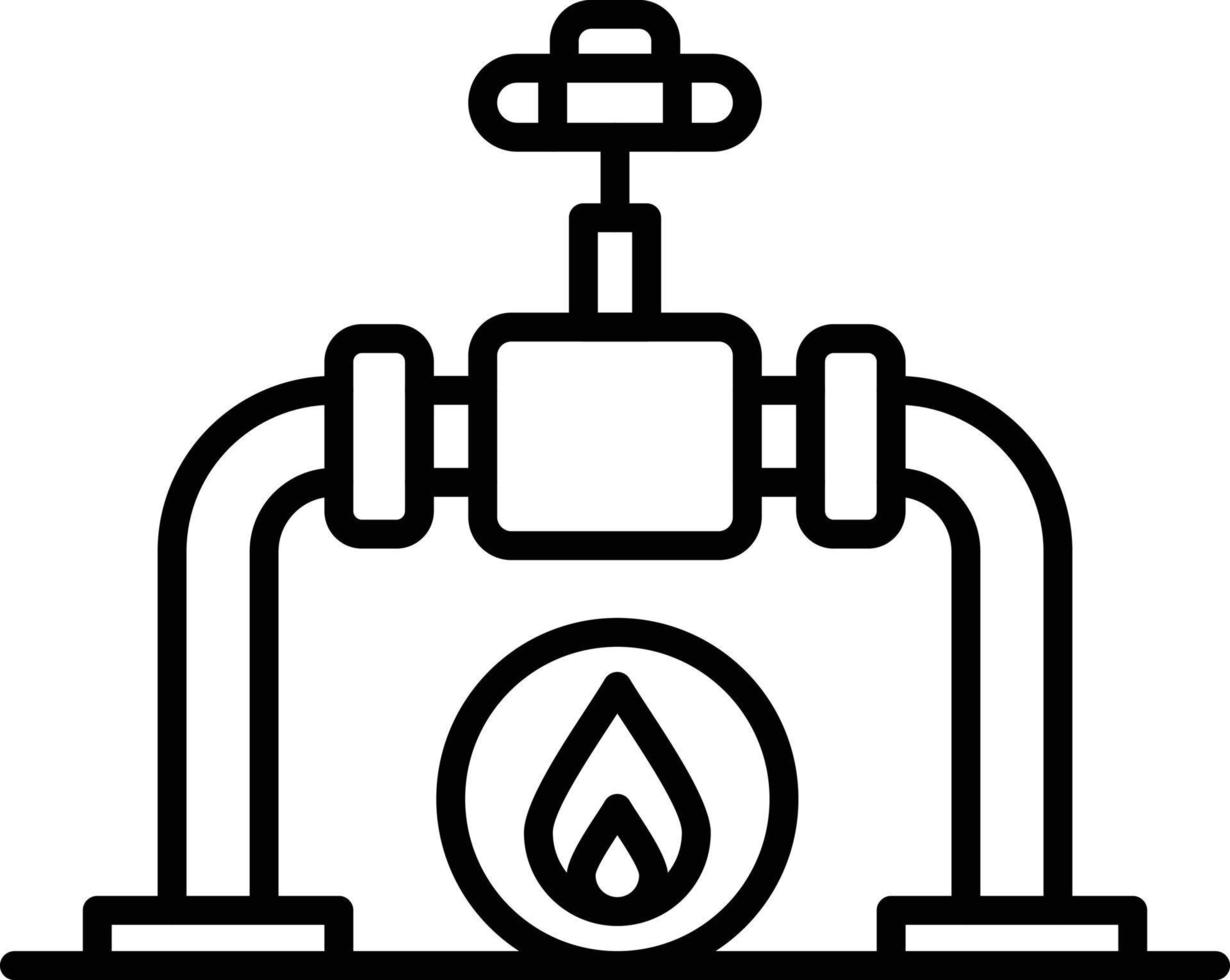 Symbol für die Umrisse von Erdgas vektor