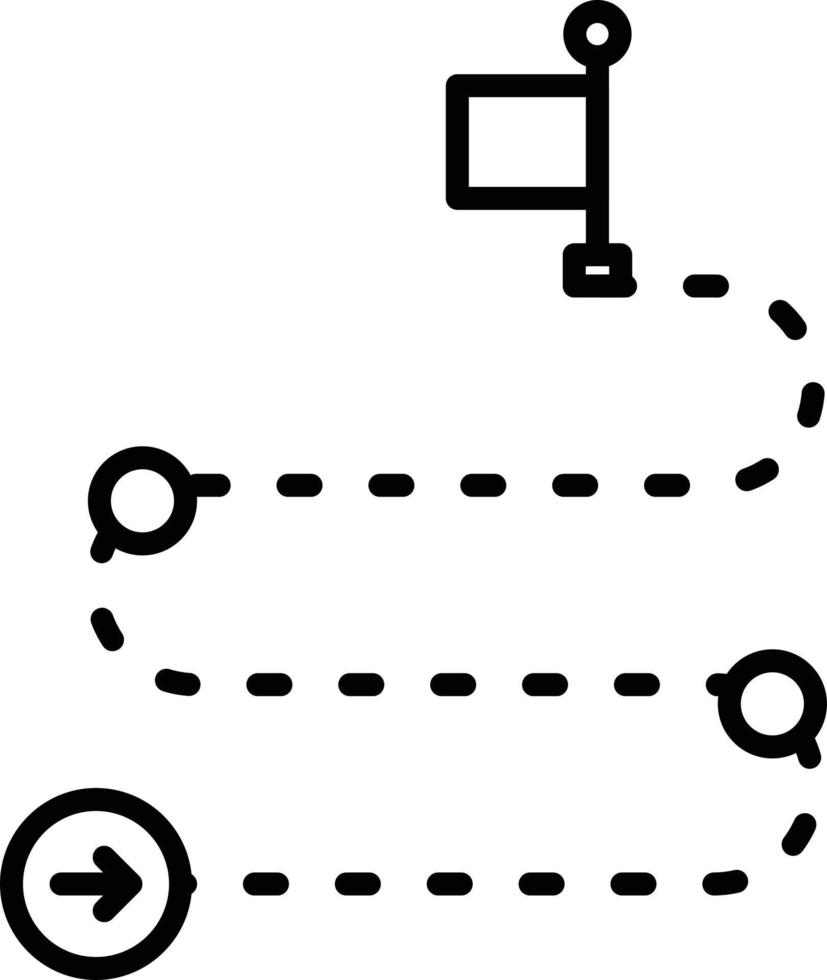 Roadmap-Gliederungssymbol vektor