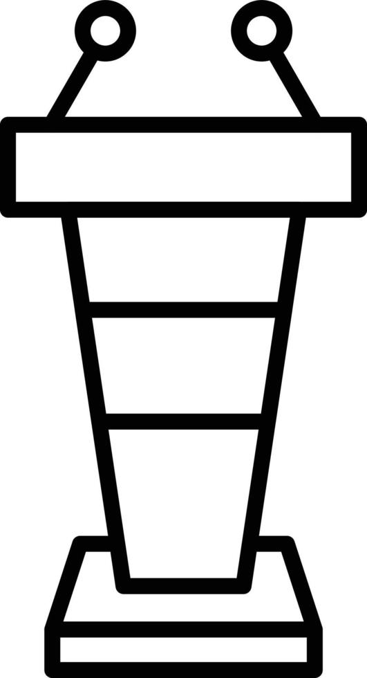 Symbol für die Umrisse der Tribüne vektor