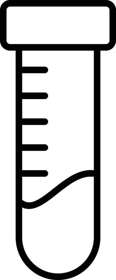 Umrisssymbol für Reagenzgläser vektor