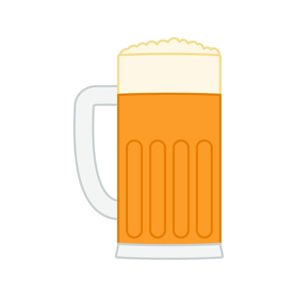 Bier isoliert auf weißem Hintergrund. Vektor-Illustration vektor