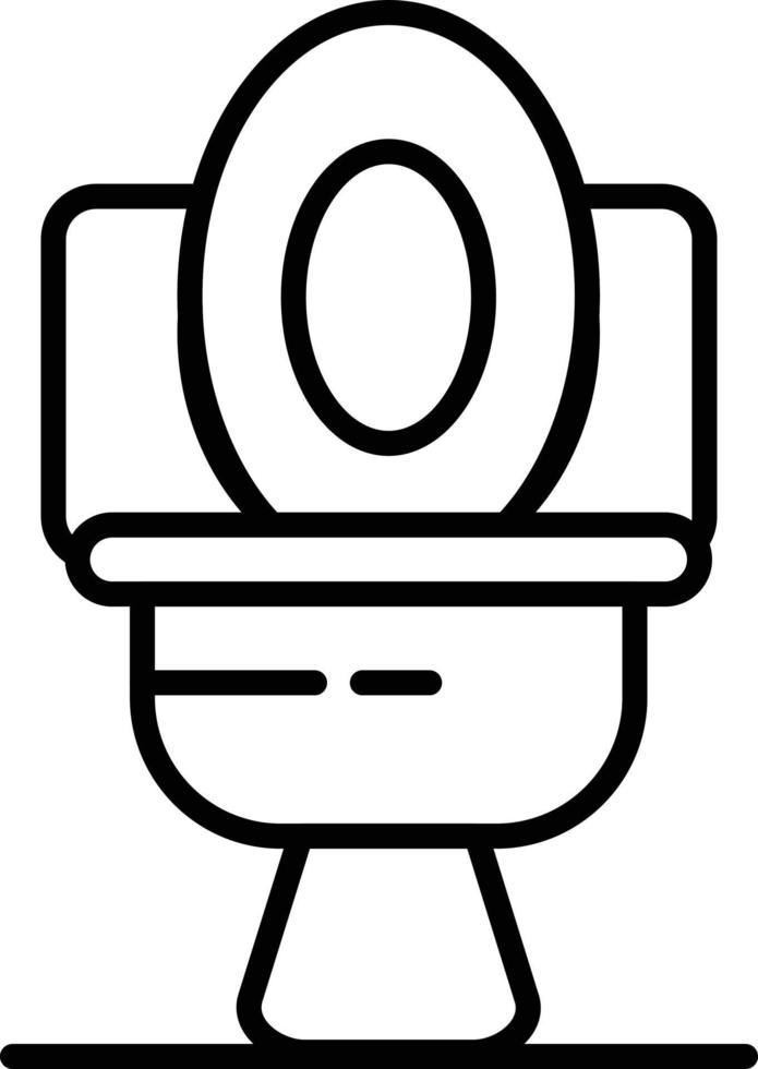 Toilettenumriss-Symbol vektor