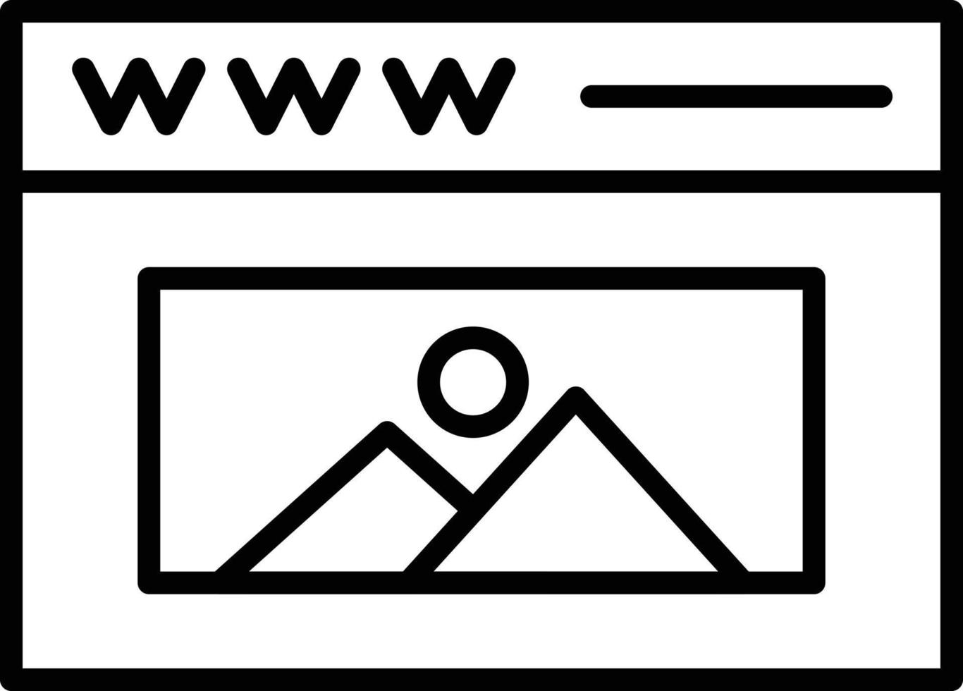 webbplats disposition ikon vektor