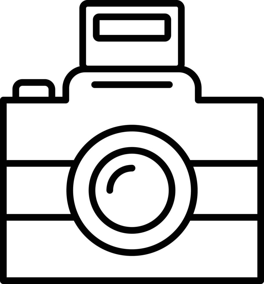 kamera kontur ikon vektor