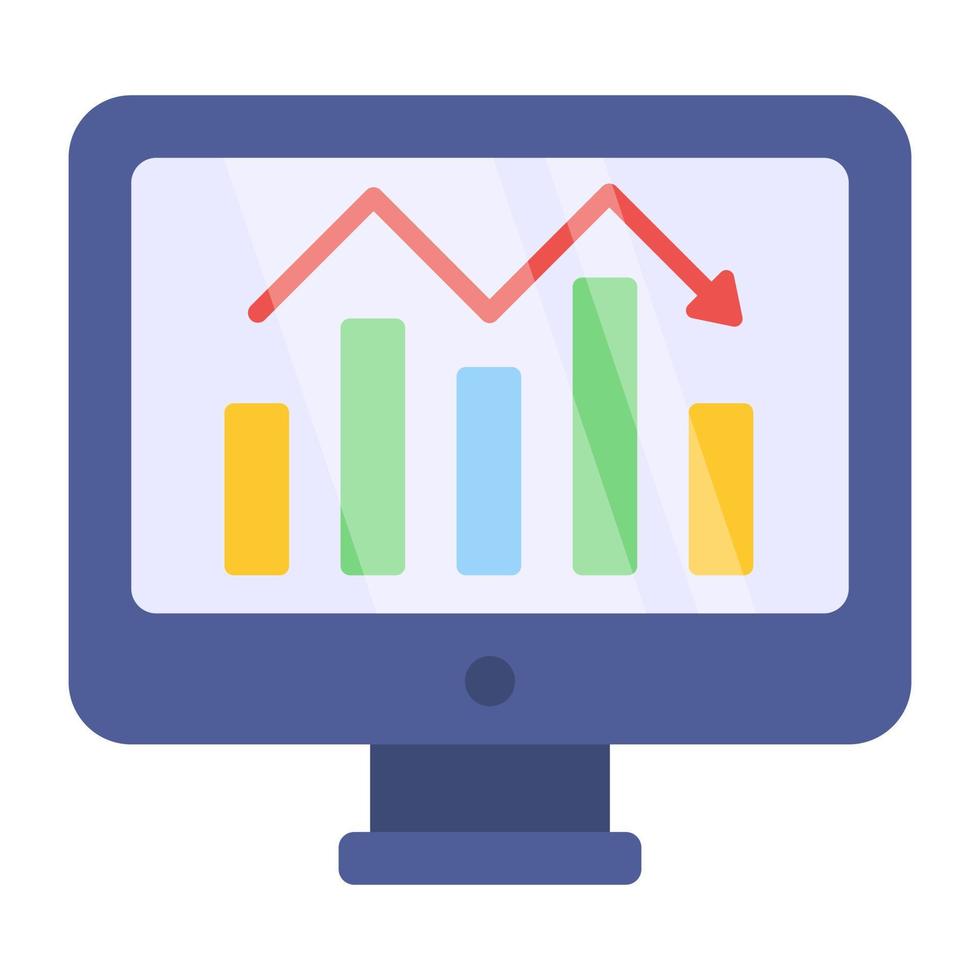 eine perfekte designikone der online-infografik vektor