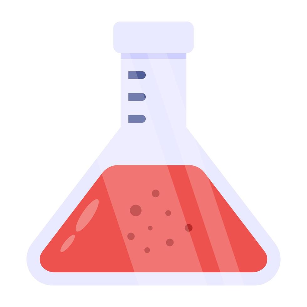 trendig vektordesign av kemiska experiment vektor