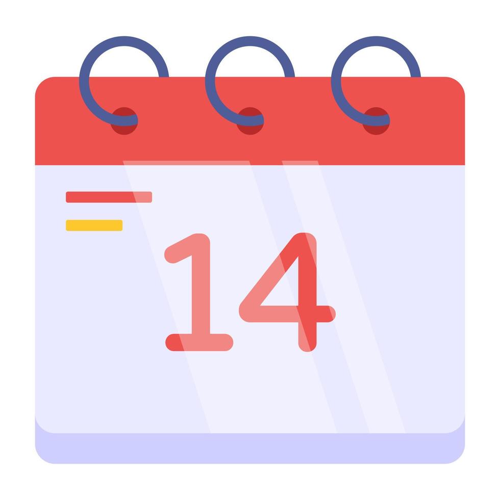 Premium-Download-Symbol des Kalenders vektor