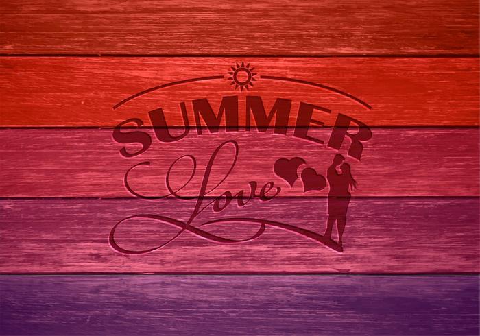 Gratis Summer Love Vector Illustration