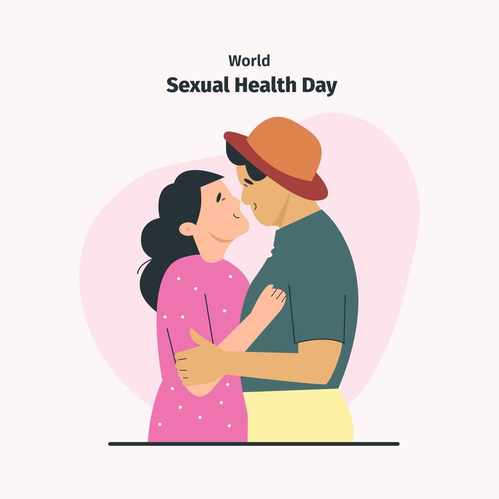 världens sexuella hälsa dag koncept illustration vektor