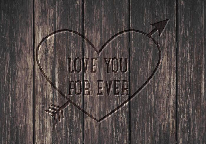 Gratis Love You Forever Vector Background